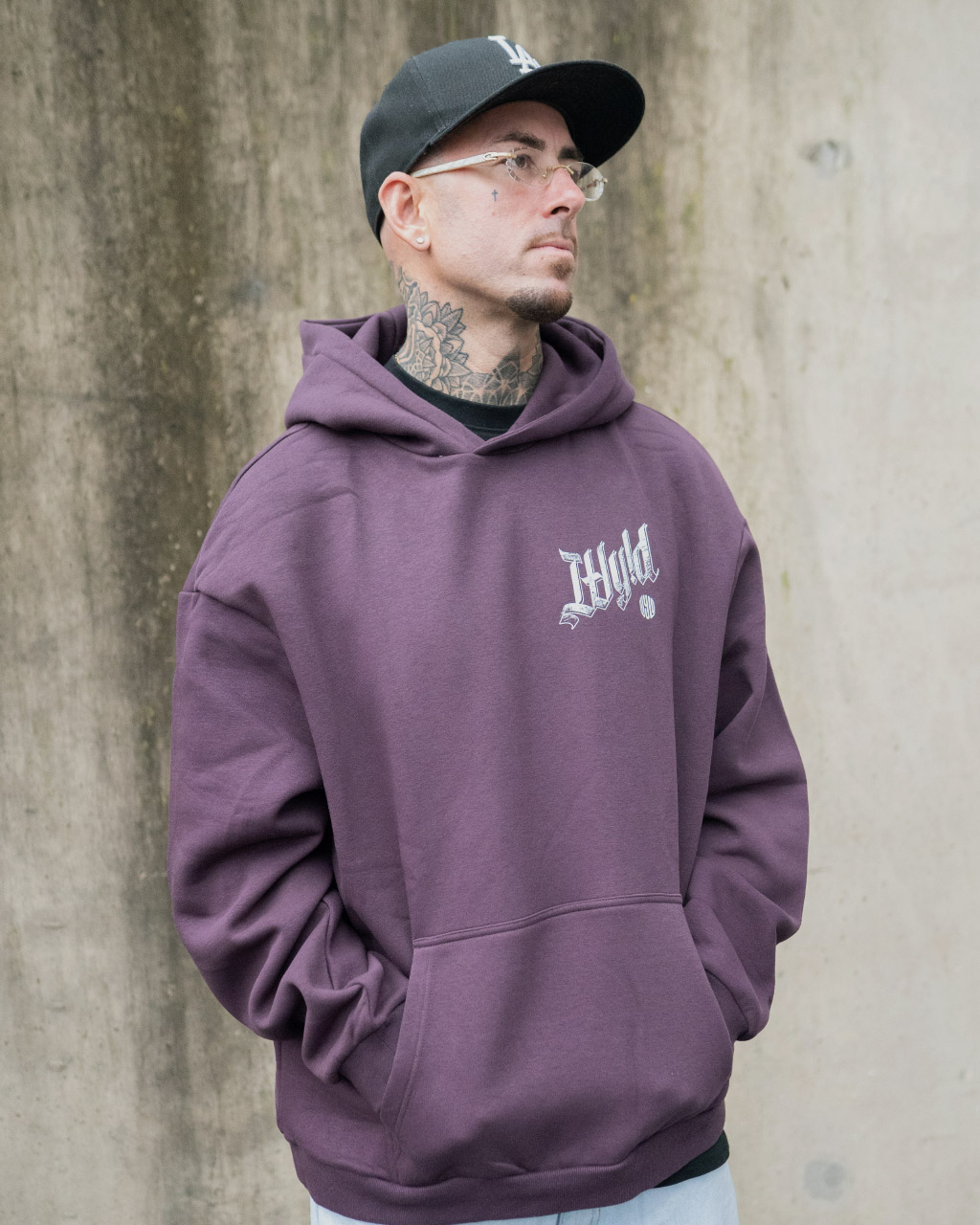 WY!D - Crosshatching - Hoodie [plumpurple]