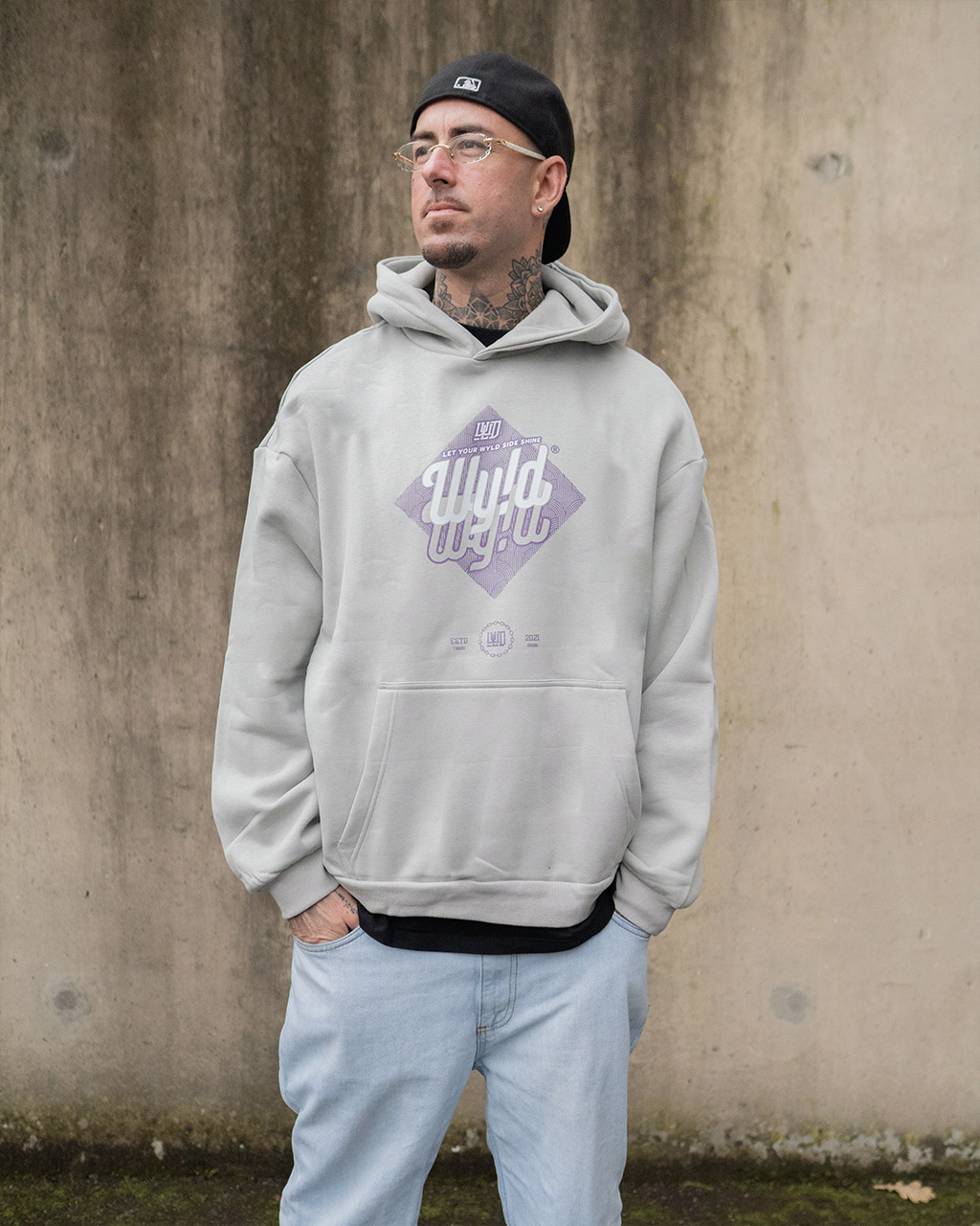 WY!D - WyldSide - Oversized Fluffy Hoodie