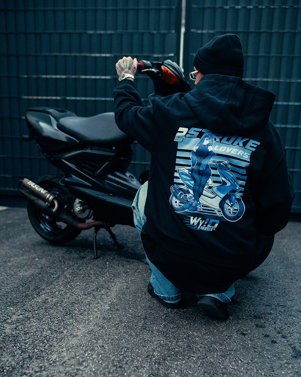 WY!D - Scooters Anime - Oversized Fluffy Hoodie