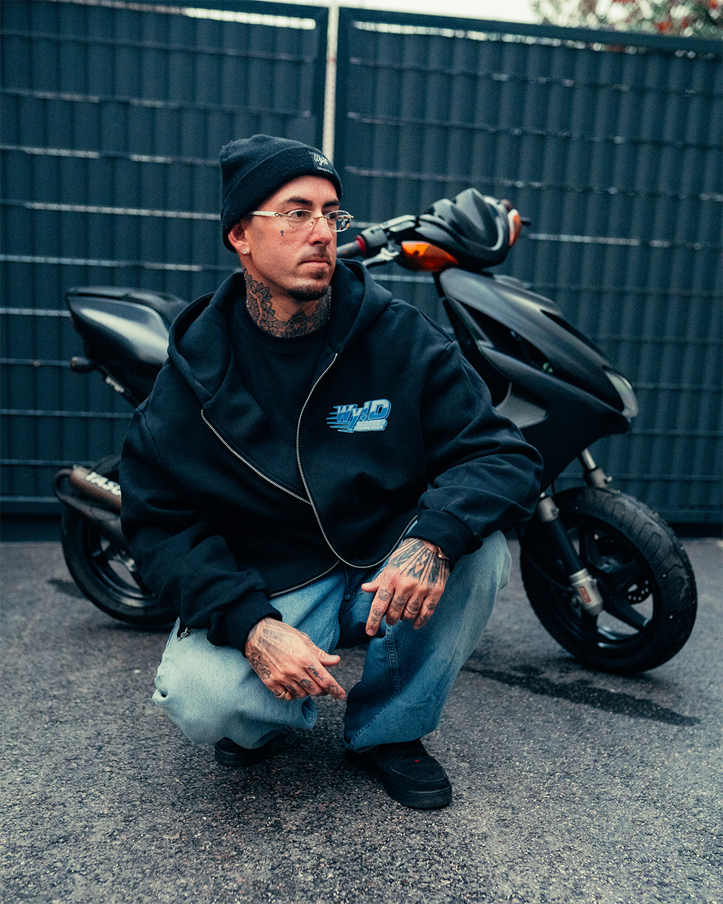 WY!D - Scooters Anime - Oversized Fluffy Zip Hoodie