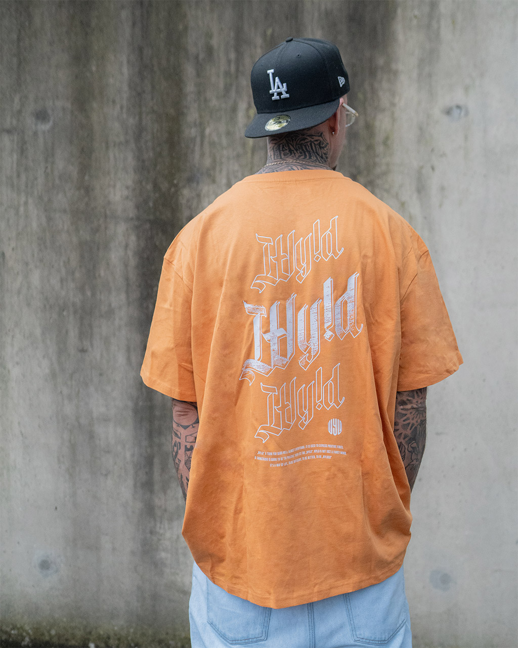 WY!D - Crosshatching - Oversized Shirt [Forgotten Orange]